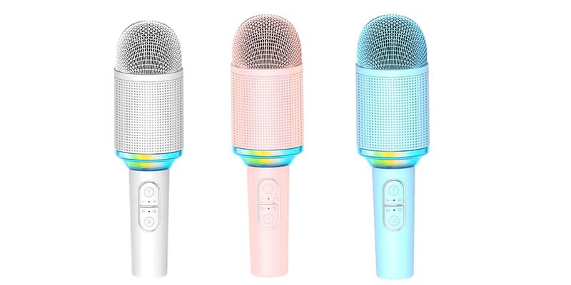 karaoke microphone features display