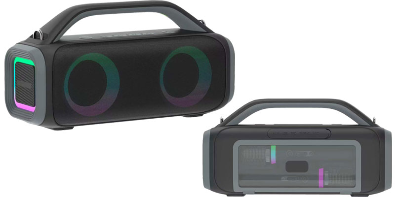 A close-up of the controls on a modern karaoke machine